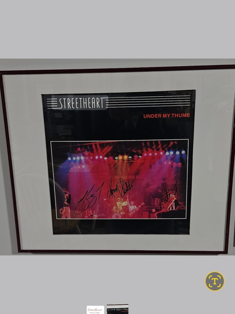 'Under My Thumb' Framed Art Print - Red Accent